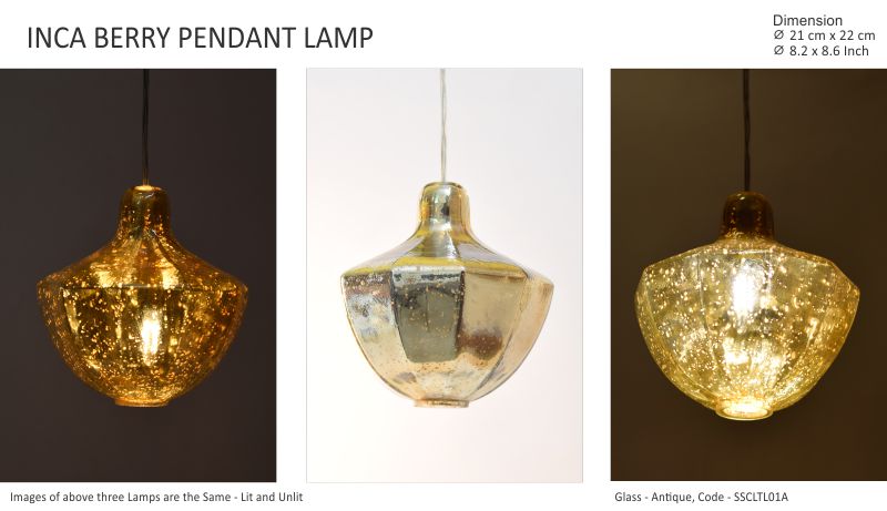 INCA BERRY PENDANT LAMP  Antique by Sahil & Sarthak